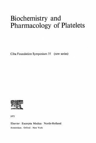 Biochemistry and Pharmacology of Platelets (Novartis Foundation Symposia)